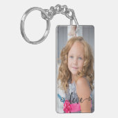 Schlüsselanhänger für personalisierte Foto- und Te (Vorderseite links)