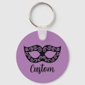 Schlüsselanhänger für personalisierte Maskenmaske (Vorderseite)