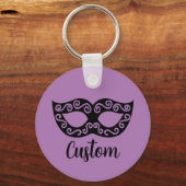 Schlüsselanhänger für personalisierte Maskenmaske (Vorderseite)