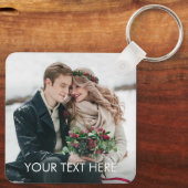 Schlüsselanhänger für Personalisiertes Foto mit be (Rückseite)