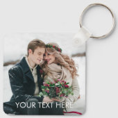 Schlüsselanhänger für Personalisiertes Foto mit be (Rückseite)