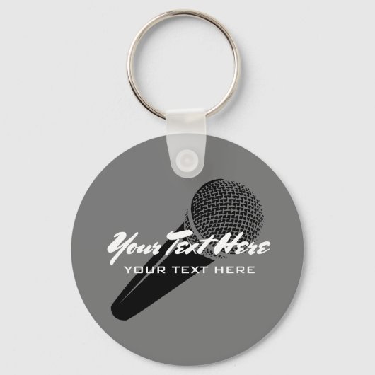 Schlüsselanhänger für personalisiertes Mikrofon (Vorderseite)