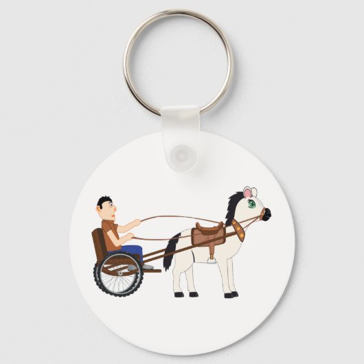 Schlüsselanhänger für Pferde und Buggy (Rückseite)