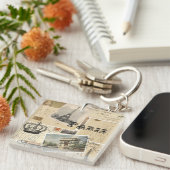 Schlüsselanhänger für Postkarten (Vorderseite rechts)