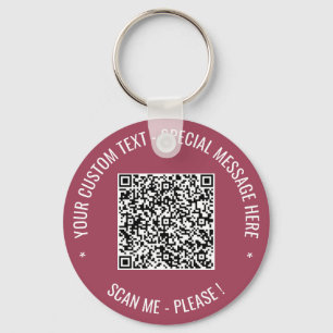 Schlüsselanhänger für QR-Code-Info-Informationen B