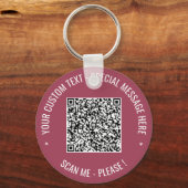 Schlüsselanhänger für QR-Code-Info-Informationen B (Vorderseite)