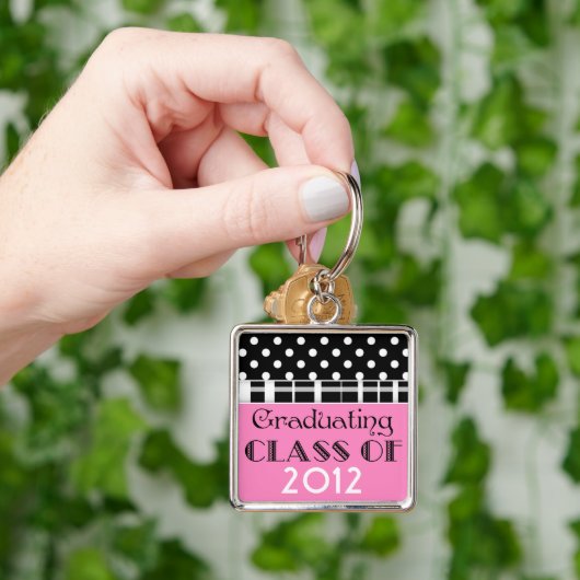 Schlüsselanhänger für Schwarz, Weiß und Rosa Absch (Hand)