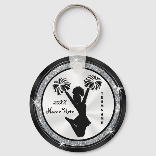 Schlüsselanhänger für Schwarz, Weiß und Silber (Vorderseite)