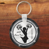 Schlüsselanhänger für Schwarz, Weiß und Silber (Vorderseite)