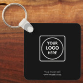 Schlüsselanhänger für Schwarze Logos | Kundenspezi (Vorderseite)