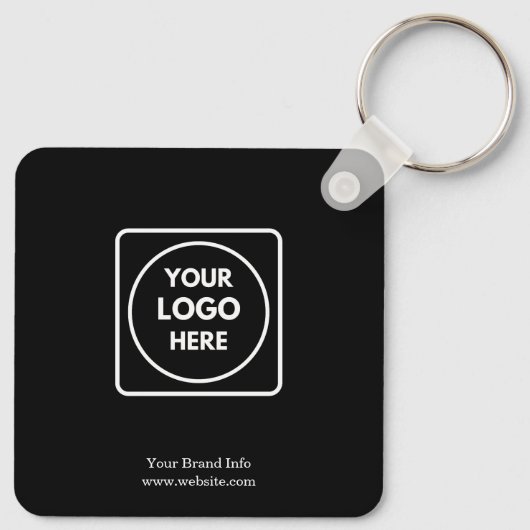 Schlüsselanhänger für Schwarze Logos | Kundenspezi (Rückseite)