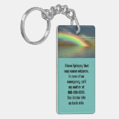 Schlüsselanhänger für Sicherheitswarnung - individ (Vorderseite links)