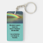 Schlüsselanhänger für Sicherheitswarnung - individ (Rückseite)