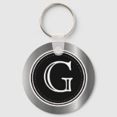 Schlüsselanhänger für Silver Triple Monogram Schlü (Vorderseite)