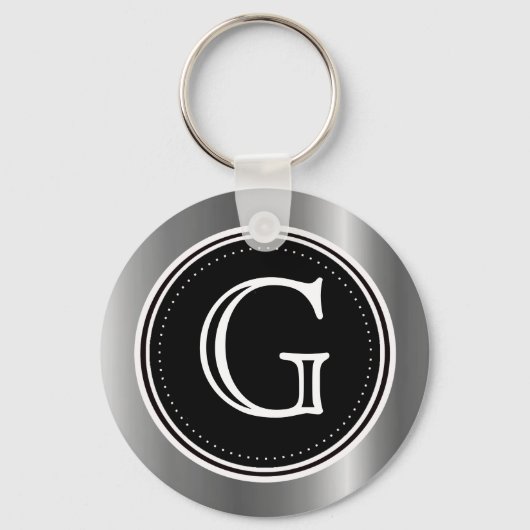 Schlüsselanhänger für Silver Triple Monogram Schlü (Vorderseite)