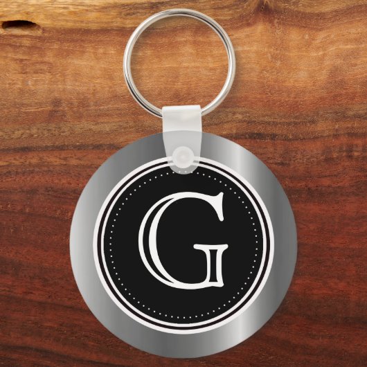 Schlüsselanhänger für Silver Triple Monogram Schlü (Vorderseite)