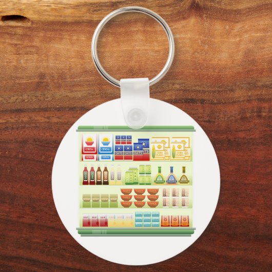 Schlüsselanhänger für Supermarkt-Waren (Rückseite)