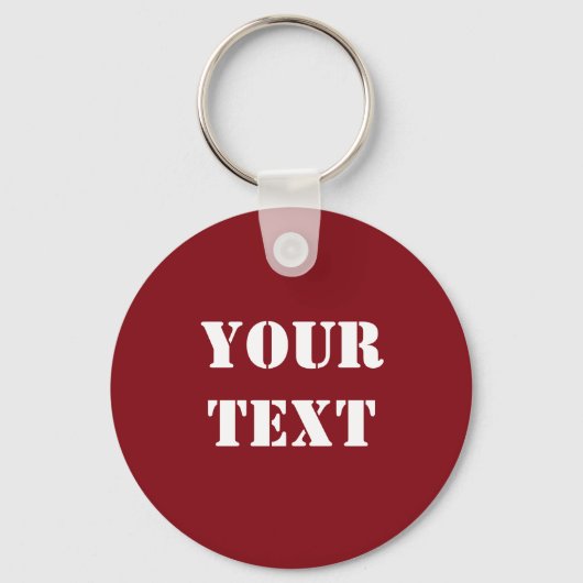 Schlüsselanhänger für Textvorlagen Raglan Red (Vorderseite)