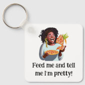 Schlüsselanhänger - Füttre mir und sag mir, ich bi (Vorderseite)