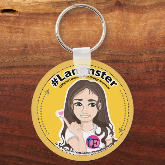 Schlüsselanhänger gelb (Vorderseite)