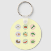 Schlüsselanhänger Gemüse (Vorderseite)