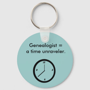 Schlüsselanhänger - Genealogist = Zeitfresser.