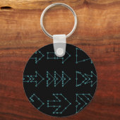 Schlüsselanhänger gepunktete Pfeile (Vorderseite)