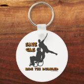 Schlüsselanhänger - Gerettet Gas, fahren Mit Behin (Vorderseite)