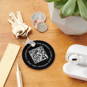 Schlüsselanhänger Geschäft Promo QR Code Maßgeschn