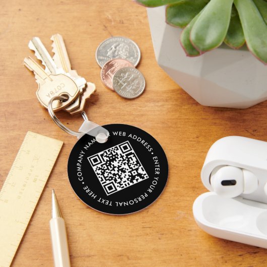 Schlüsselanhänger Geschäft Promo QR Code Maßgeschn (Schreibtisch)