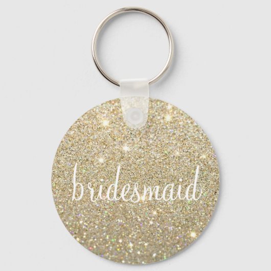 Schlüsselanhänger - Glitzer Fab Bridesmaid (Vorderseite)