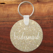 Schlüsselanhänger - Glitzer Fab Bridesmaid (Vorderseite)