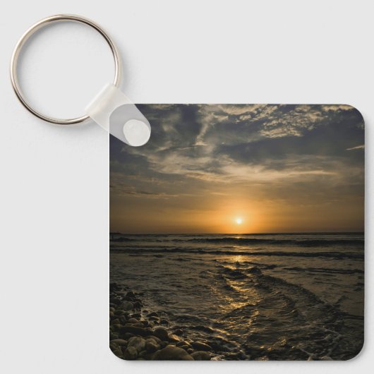 Schlüsselanhänger Golden Ocean Sunset (Vorderseite)