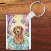 Schlüsselanhänger Golden Retriever bester Freund (Rückseite)