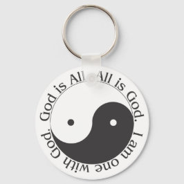 Schlüsselanhänger - Gott ist alles Yin-Yang