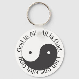 Schlüsselanhänger - Gott ist alles Yin-Yang