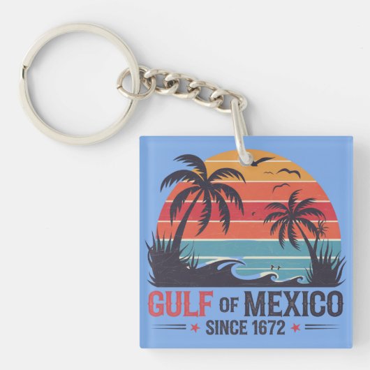 Schlüsselanhänger Gulf of Mexico - Design vintage  (Vorderseite)