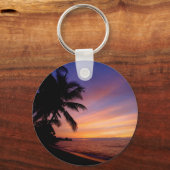 Schlüsselanhänger - Hawaiianischer Sonnenuntergang (Vorderseite)