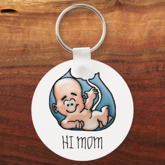 Schlüsselanhänger HI MAMA (Vorderseite)