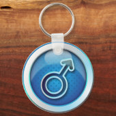Schlüsselanhänger-Hochglanz-Geschlechtersymbol Schlüsselanhänger (Vorderseite)