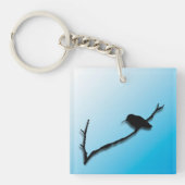 Schlüsselanhänger - Hummingbird und Branch-Silhoue (Vorderseite)