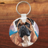 Schlüsselanhänger Hund - Boxer (Rückseite)