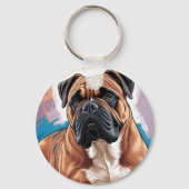 Schlüsselanhänger Hund - Boxer (Rückseite)