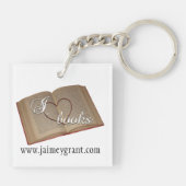 Schlüsselanhänger "I Heart Books" (Rückseite)