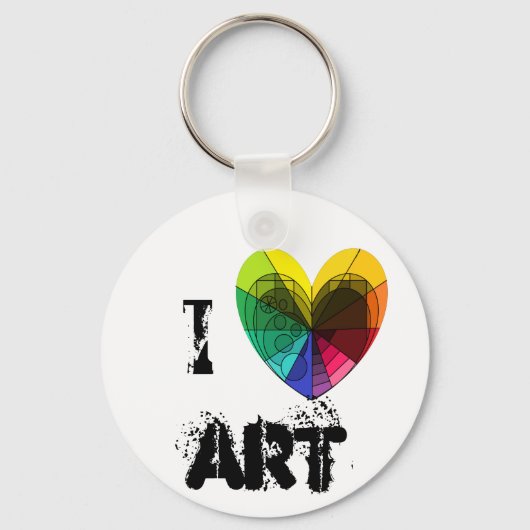 Schlüsselanhänger "I [Herz] Art" (Vorderseite)