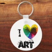 Schlüsselanhänger "I [Herz] Art" (Vorderseite)