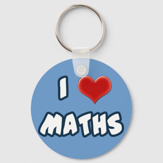 SCHLÜSSELANHÄNGER I LIEBE MATH (Vorderseite)