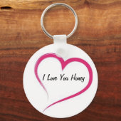 Schlüsselanhänger I Liebe You Honey (Vorderseite)