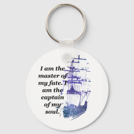 Schlüsselanhänger, ich bin der Herr meines Schicks Schlüsselanhänger