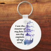 Schlüsselanhänger, ich bin der Herr meines Schicks Schlüsselanhänger (Vorderseite)